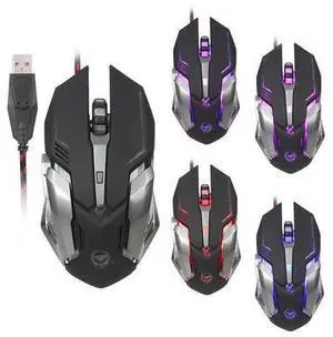 Wired Gaming Mouse 4 Color Backlit Ergonomic Mouse support Programmable up to 3200 DPI for Windows PC Gamers (Black) Wired Gaming Mouse 4 Color Backlit Ergonomic Mouse support Programmable up to 3200 DPI for Windows PC Gamers (Black)