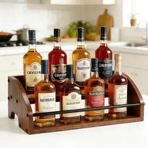 Rustic Wooden Countertop Organizer Rustic Wooden Countertop Organizer