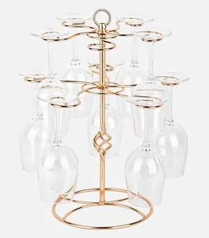 Wine Glass Rack 2 Tier 10 Holders Wine Glass Holder Stand, Elegant Rose Gold Cocktail Tree Stand Countertop Tabletop Stemware Rack for Home and Bar Storage,Easy Assembly Wine Glass Rack 2 Tier 10 Holders Wine Glass Holder Stand, Elegant Rose Gold Cocktail Tree Stand Countertop Tabletop Stemware Rack for Home and Bar Storage,Easy Assembly