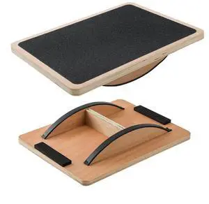 Non-Slip Wood Wobble Exercise Balance Board,up to 350 Ibs for Coordination Skills Obstacle Courses Sensory Toys for Kids and Adult,Professional Rocker Balance Board for Physical Therapy,Indoor or Non-Slip Wood Wobble Exercise Balance Board,up to 350 Ibs for Coordination Skills Obstacle Courses Sensory Toys for Kids and Adult,Professional Rocker Balance Board for Physical Therapy,Indoor or