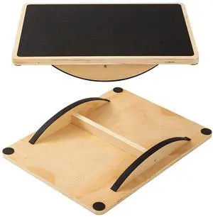 Wooden Rocker Balance Board for Adults Side-to-Side Motion Anti-Slip 350LBS Balance Trainer for Standing Desk, Physical Therapy & Core Strength Durable Wooden Rocker Board for Office & Rehab Wooden Rocker Balance Board for Adults Side-to-Side Motion Anti-Slip 350LBS Balance Trainer for Standing Desk, Physical Therapy & Core Strength Durable Wooden Rocker Board for Office & Rehab