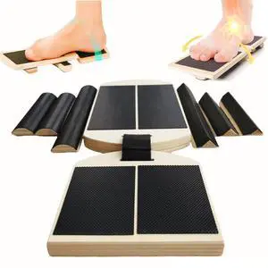 Ankle Foot Strengthener Exerciser for Sprained, Single Leg Balance Board for Stability Training, Posture Corrector, Home Gym Fitness Equipment (Wood, Single foot) Ankle Foot Strengthener Exerciser for Sprained, Single Leg Balance Board for Stability Training, Posture Corrector, Home Gym Fitness Equipment (Wood, Single foot)