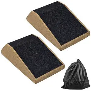 2Pcs Cork Squat Wedge Block, Non-Slip Slant Boards, Ramp Platform for Elevate Heels and Squat Support 2Pcs Cork Squat Wedge Block, Non-Slip Slant Boards, Ramp Platform for Elevate Heels and Squat Support