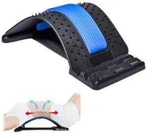 Back Stretcher for Lower Back Pain Relief, 3 Level Adjustable Lumbar Cracker Board, Spine Board, Relief for Herniated Disc, Sciatica, Scoliosis, Spine Decompression Back Stretcher for Lower Back Pain Relief, 3 Level Adjustable Lumbar Cracker Board, Spine Board, Relief for Herniated Disc, Sciatica, Scoliosis, Spine Decompression