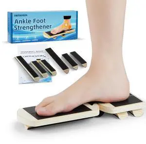 Ankle Foot Strengthener, Sprain Exerciser, Single Leg Balance Board for Stability Training, Posture Corrector, Home Gym Fitness Equipment (Log Color) Ankle Foot Strengthener, Sprain Exerciser, Single Leg Balance Board for Stability Training, Posture Corrector, Home Gym Fitness Equipment (Log Color)