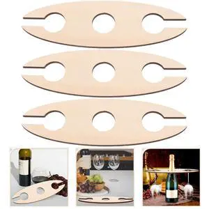 3 Pcs Wooden Wine Rack, Wine Bottle & Glass Holder, Rustic Countertop Stand for 1 Bottle & 2 Glasses, Handcrafted Wooden Counter Organize Supplies for Home Bar, Kitchen and Dining Room Decor 3 Pcs Wooden Wine Rack, Wine Bottle & Glass Holder, Rustic Countertop Stand for 1 Bottle & 2 Glasses, Handcrafted Wooden Counter Organize Supplies for Home Bar, Kitchen and Dining Room Decor