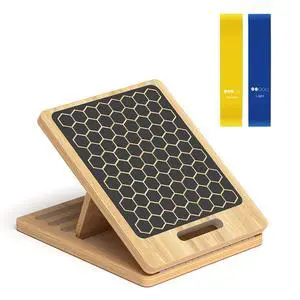 Adjustable Stretching Board, 4-Level Portable Calf Stretch Board for Exercise & Pilates, Supports up to 300lbs for Deep Squat, Heel & Ankle Workouts, Home Gym Fitness Equipment for All Adjustable Stretching Board, 4-Level Portable Calf Stretch Board for Exercise & Pilates, Supports up to 300lbs for Deep Squat, Heel & Ankle Workouts, Home Gym Fitness Equipment for All