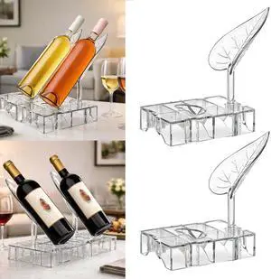 DIY Modular Wine Bottle Holders,Wine Bottle Stands for Display,Expandable Single Wine Rack,Unique Wine Gifts for Wine Lovers,Decorative Wine Bottle Organizer for Living Room,Dining Room,Bar DIY Modular Wine Bottle Holders,Wine Bottle Stands for Display,Expandable Single Wine Rack,Unique Wine Gifts for Wine Lovers,Decorative Wine Bottle Organizer for Living Room,Dining Room,Bar