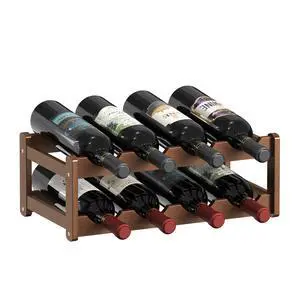 Wine Rack |Open & 2-Tier Bamboo Wine Holder| Freestanding Floor & Countertop Wine Display-Space-Saving Wooden Wine Storage Shelf for Kitchen, Cabinets,Bar & Dining Room(1, 2-Tiers) Wine Rack |Open & 2-Tier Bamboo Wine Holder| Freestanding Floor & Countertop Wine Display-Space-Saving Wooden Wine Storage Shelf for Kitchen, Cabinets,Bar & Dining Room(1, 2-Tiers)