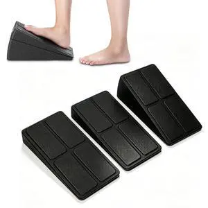 3Pcs Slant Board Squat Wedges for Calf Stretching, Black EPP Adjusted Foot Calf Stretching Balance Board for Knees Ankle Heel Feet Leg Unisex Exercises 3Pcs Slant Board Squat Wedges for Calf Stretching, Black EPP Adjusted Foot Calf Stretching Balance Board for Knees Ankle Heel Feet Leg Unisex Exercises
