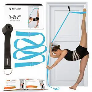Stretching Strap With Door Anchor - Stretching Equipment to Improve Legs Flexibility - Splits Trainer For Home Ideal In Ballet, Dance, Cheerleading, Taekwondo, Yoga, Pole Dancing & Gymnastics (Light Stretching Strap With Door Anchor - Stretching Equipment to Improve Legs Flexibility - Splits Trainer For Home Ideal In Ballet, Dance, Cheerleading, Taekwondo, Yoga, Pole Dancing & Gymnastics (Light