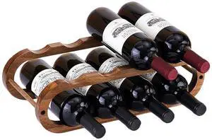 Wine Rack and Water Bottle Organizer 2 in 1 for Cabinet and Countertop - Adjustable in 2 Sizes (Acacia Wood 2 Tier) Wine Rack and Water Bottle Organizer 2 in 1 for Cabinet and Countertop - Adjustable in 2 Sizes (Acacia Wood 2 Tier)