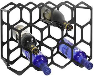 Countertop Wine Rack,Durable and Sturdy Freestanding 14 Bottle Wine Holder for Home Decor, Bar,Cabinet,Pantry (Black) Countertop Wine Rack,Durable and Sturdy Freestanding 14 Bottle Wine Holder for Home Decor, Bar,Cabinet,Pantry (Black)