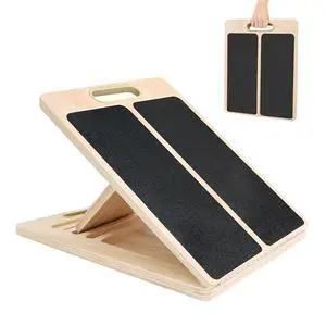 Slant Board for Calf Stretching, Adjustable Portable Wooden Calf Stretcher Incline Board, 380 lbs Weight Capacity Calf Stretch Wedge for Leg, Knees, Heel, Ankle & Stretching Slant Board for Calf Stretching, Adjustable Portable Wooden Calf Stretcher Incline Board, 380 lbs Weight Capacity Calf Stretch Wedge for Leg, Knees, Heel, Ankle & Stretching