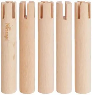 Set of Beech Stilts for Elevating & Safely Setting Niteangel Multi-Chamber Series Maze House (Set of 5 Stilts (5.9'' H)) Set of Beech Stilts for Elevating & Safely Setting Niteangel Multi-Chamber Series Maze House (Set of 5 Stilts (5.9'' H))