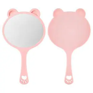 Hand Held Mirror with Handle for Makeup Shaving Small Cute Professional Handheld Mirror with Hanging Hole Single-Sided Portable Multi-Purpose Travel Vanity Mirror for Men and Women Hand Held Mirror with Handle for Makeup Shaving Small Cute Professional Handheld Mirror with Hanging Hole Single-Sided Portable Multi-Purpose Travel Vanity Mirror for Men and Women