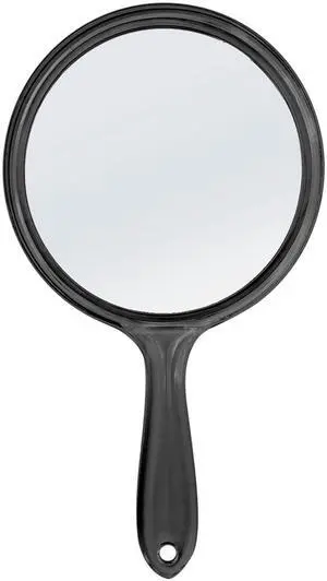 Handheld with Handle,Double Sided Mirror, Black Handheld with Handle,Double Sided Mirror, Black