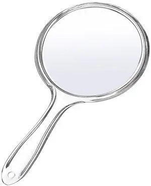 Handheld Mirror with Handle 3.9" W x 8.3" L, 1X 2X Handheld Mirror with Handle 3.9" W x 8.3" L, 1X 2X