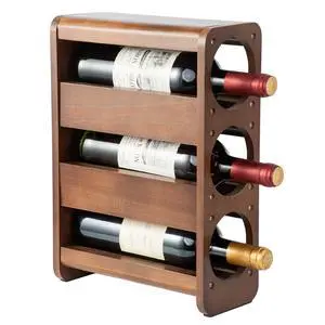 Wine Rack Countertop Pine Wood Wine Bottle Holder, 3 Bottles Wine Rack for Inside Cabinet, Pantry, Kitchen Bar, Wine Holder Shelf Vertical Wine Storage Perfect for Home Decor Housewarming Gifts Wine Rack Countertop Pine Wood Wine Bottle Holder, 3 Bottles Wine Rack for Inside Cabinet, Pantry, Kitchen Bar, Wine Holder Shelf Vertical Wine Storage Perfect for Home Decor Housewarming Gifts