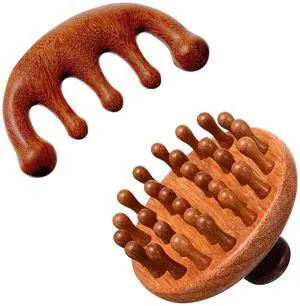 2 Pack Wooden Scalp Massager Comb Wooden Hair Brush Head Gua Sha Brush Hair Scrubber Portable Handheld Hairs Growth Tool for Women Men Hairs Growth Stress Relief Spa 2 Pack Wooden Scalp Massager Comb Wooden Hair Brush Head Gua Sha Brush Hair Scrubber Portable Handheld Hairs Growth Tool for Women Men Hairs Growth Stress Relief Spa
