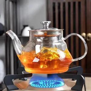 Stovetop Safe Glass Teapot, Glass Teapot with Infuser and Lid, Hand-Blown Teapots, Great for Home, Camping, Travel, 20 OZ Stovetop Safe Glass Teapot, Glass Teapot with Infuser and Lid, Hand-Blown Teapots, Great for Home, Camping, Travel, 20 OZ