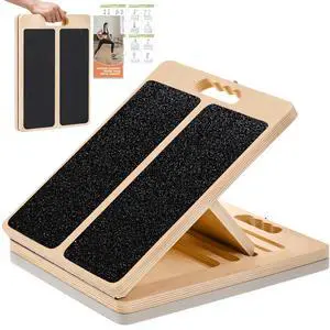 Wooden Calf Stretching Slant Board, 320 Lbs Weight Capacity Adjustable Stretch Board, Suitable for Calf Ankle Velour Slant Board, Achilles Tendon Physical Therapy Leg Trainer, Leg & Foot Stretching Wooden Calf Stretching Slant Board, 320 Lbs Weight Capacity Adjustable Stretch Board, Suitable for Calf Ankle Velour Slant Board, Achilles Tendon Physical Therapy Leg Trainer, Leg & Foot Stretching