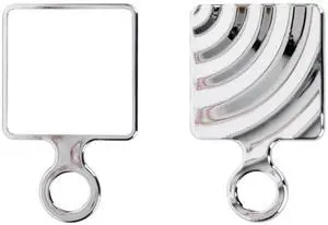Square Hand Mirror Handheld Mirror with Handle Hand Mirror for Women (Electroplated Silver, 6.5 x 4 inch) Square Hand Mirror Handheld Mirror with Handle Hand Mirror for Women (Electroplated Silver, 6.5 x 4 inch)