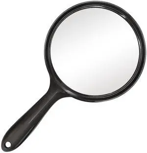 Handheld Mirror with Handle,5.4" W x 10.4" L, Black Handheld Mirror with Handle,5.4" W x 10.4" L, Black