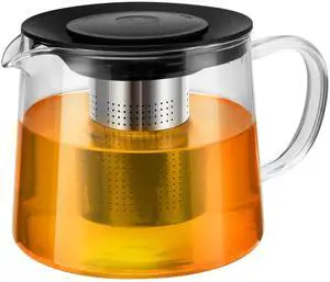 Glass Teapot 34oz/1000ml with Removable Stainless Steel Infuser Tea pot, Heatproof Borosilicate Glass Tea Make, Stovetop Safe Glass Tea Kettle for Loose and Blooming Leaf Tea Glass Teapot 34oz/1000ml with Removable Stainless Steel Infuser Tea pot, Heatproof Borosilicate Glass Tea Make, Stovetop Safe Glass Tea Kettle for Loose and Blooming Leaf Tea