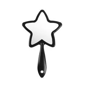 1Pc Star-Shaped Handheld Mirrors Plastic Travel Makeup Handheld Cosmetic Mirror Personal Portable Handle Mirror for Face Makeup, Travel, Camping, Home, Black 1Pc Star-Shaped Handheld Mirrors Plastic Travel Makeup Handheld Cosmetic Mirror Personal Portable Handle Mirror for Face Makeup, Travel, Camping, Home, Black