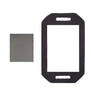 Large Rectangular Hand Mirror with Double Handle, Salon-Grade, Black Foam Frame, 16"L x 9.8"W, Floor Mount, Modern Style Large Rectangular Hand Mirror with Double Handle, Salon-Grade, Black Foam Frame, 16"L x 9.8"W, Floor Mount, Modern Style