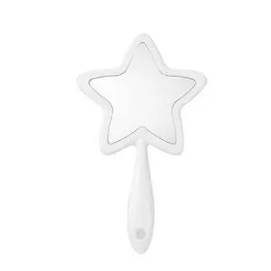 1Pc Star-Shaped Handheld Mirrors Plastic Travel Makeup Handheld Cosmetic Mirror Personal Portable Handle Mirror for Face Makeup, Travel, Camping, Home, White 1Pc Star-Shaped Handheld Mirrors Plastic Travel Makeup Handheld Cosmetic Mirror Personal Portable Handle Mirror for Face Makeup, Travel, Camping, Home, White
