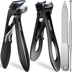 Toenail Clippers for Thick Toenails for Seniors, Angled Head Long Handled Toe Nail Clippers for Men with Wide Jaw Opening, Heavy Duty Large Finger Nail Clippers Adult Cutter with Catcher, Black Toenail Clippers for Thick Toenails for Seniors, Angled Head Long Handled Toe Nail Clippers for Men with Wide Jaw Opening, Heavy Duty Large Finger Nail Clippers Adult Cutter with Catcher, Black