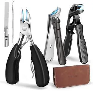 Professional Toenail Clippers for Thick Nails for Seniors,Large Angled Head Toe Nail Clippers with Wide Opening Catcher, Eagle Beak Nail Clippers for Ingrown Toenail,Slanted Nail Cutters for Men Women Professional Toenail Clippers for Thick Nails for Seniors,Large Angled Head Toe Nail Clippers with Wide Opening Catcher, Eagle Beak Nail Clippers for Ingrown Toenail,Slanted Nail Cutters for Men Women