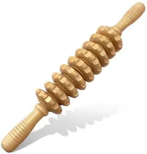 Manual Massager Wooden Handheld Roller Trigger Point Massager Stick for Fascia, Cellulite, Muscle & Abdomen, Body Therapy Massager, Muscle Belly Relief Tool, Natural Wood Manual Massager Wooden Handheld Roller Trigger Point Massager Stick for Fascia, Cellulite, Muscle & Abdomen, Body Therapy Massager, Muscle Belly Relief Tool, Natural Wood