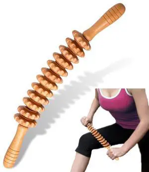Curved Wood Therapy Massage Roller Tools,Lymphatic Drainage, Cellulite Massage & Wooden Muscle Roller Stick for Waist and Thigh, Stomach Rolling Massager Tool with White Box Curved Wood Therapy Massage Roller Tools,Lymphatic Drainage, Cellulite Massage & Wooden Muscle Roller Stick for Waist and Thigh, Stomach Rolling Massager Tool with White Box