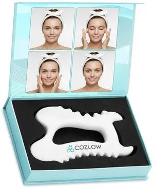 Ceramic Gua Sha Massage Tool for Face & Body - Premium Muscle Scraping Tool for Lymphatic Drainage & Fascia Massage - Trigger Point Massager for Body Sculpting & Contouring - Style A Ceramic Gua Sha Massage Tool for Face & Body - Premium Muscle Scraping Tool for Lymphatic Drainage & Fascia Massage - Trigger Point Massager for Body Sculpting & Contouring - Style A