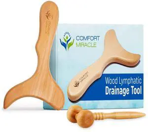 Wooden Lymphatic Drainage Massager - Natural Wood Therapy Massage Tools Help Cellulite & Relax Tense Muscles - Our Full Body Lymphatic Drainage Tool Also Comes a Facial Massager Wooden Lymphatic Drainage Massager - Natural Wood Therapy Massage Tools Help Cellulite & Relax Tense Muscles - Our Full Body Lymphatic Drainage Tool Also Comes a Facial Massager