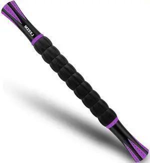 Muscle Roller Massage Roller Stick- Deep Tissue Fascia Blaster for Myofascial Pain Relief, Lymphatic Drainage & Body Sculpting, Handheld Physical Therapy & Recovery Tool (Purple Black-18 inch) Muscle Roller Massage Roller Stick- Deep Tissue Fascia Blaster for Myofascial Pain Relief, Lymphatic Drainage & Body Sculpting, Handheld Physical Therapy & Recovery Tool (Purple Black-18 inch)