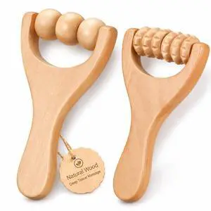 2Pcs Wooden Massage Roller Muscle Relief/Gift, Wood Massage Tool, Wooden Roller Tools for Body Care and Relaxation, Manual Massage Roller Tool for Daily Home Use (3 Bead Gear Roller) 2Pcs Wooden Massage Roller Muscle Relief/Gift, Wood Massage Tool, Wooden Roller Tools for Body Care and Relaxation, Manual Massage Roller Tool for Daily Home Use (3 Bead Gear Roller)