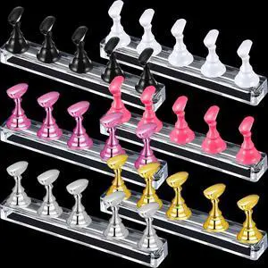 6 Sets Magnetic Nail Tip Display Holder Acrylic Display Stand Nail Tip Practice Art Training Stand for DIY Manicure Fingernail Salon(Gold, Silver, Light Pink, Black, White, Pink) 6 Sets Magnetic Nail Tip Display Holder Acrylic Display Stand Nail Tip Practice Art Training Stand for DIY Manicure Fingernail Salon(Gold, Silver, Light Pink, Black, White, Pink)