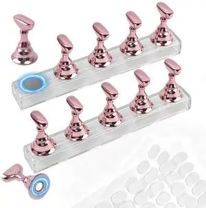 210Pcs Professional Nail Stand for Press Ons Nail Holder for Painting Nails, Upgraded Solid Acrylic Magnetic Fake Nail Stands Tips for DIY Painting Practice Nail Art Tool(Pink) 210Pcs Professional Nail Stand for Press Ons Nail Holder for Painting Nails, Upgraded Solid Acrylic Magnetic Fake Nail Stands Tips for DIY Painting Practice Nail Art Tool(Pink)