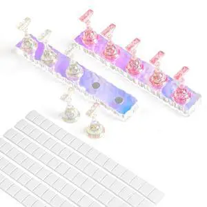 Nail Holder Stand 2 Set for Nail Painting & Press On Nails with Clay Nail Holder Stand 2 Set for Nail Painting & Press On Nails with Clay