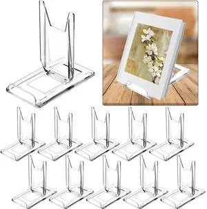 10 Pack Acrylic Book Stand for Display Adjustable Clear Display Holder Easel Collector Stand for Home Office Back to School Comic Album CD Magazine Postcard Artworks (4.2 x 4.3 x 2.35 Inch) 10 Pack Acrylic Book Stand for Display Adjustable Clear Display Holder Easel Collector Stand for Home Office Back to School Comic Album CD Magazine Postcard Artworks (4.2 x 4.3 x 2.35 Inch)