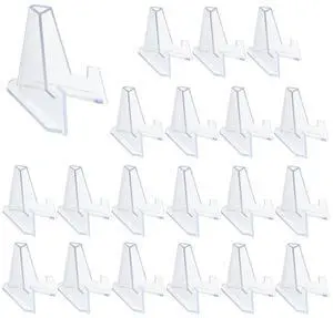 20 Packs Acrylic Easel Stands Display Stand Mini Clear Holder for Displaying Small Artworks, Coins, Pocket Watches, Challenge Medals (2.12x 1.4 Inch) 20 Packs Acrylic Easel Stands Display Stand Mini Clear Holder for Displaying Small Artworks, Coins, Pocket Watches, Challenge Medals (2.12x 1.4 Inch)