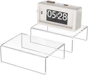 Acrylic Shelf Riser 6x4.3x2 pack of 2, Clear Display Shelf 6 for Figure, Cosmetics, Bags, Shoes, Toys, Collectibles, 6x4.3x2 Inch Acrylic Shelf Riser 6x4.3x2 pack of 2, Clear Display Shelf 6 for Figure, Cosmetics, Bags, Shoes, Toys, Collectibles, 6x4.3x2 Inch
