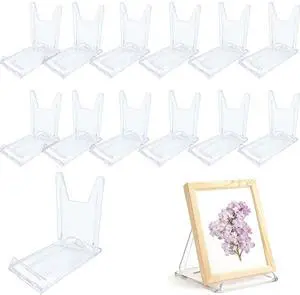 12 Pack Adjustable Clear Acrylic Display Stands for Purse, Book, Album, CD, Magazine, Picture, Plate & Artworks, Home Office Party Decor(4.02 x 2.36 Inchx 4.5) 12 Pack Adjustable Clear Acrylic Display Stands for Purse, Book, Album, CD, Magazine, Picture, Plate & Artworks, Home Office Party Decor(4.02 x 2.36 Inchx 4.5)