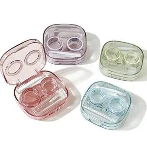 Contact Lens Case, Travel Size Cute Colored Contact Lenses Applicator Remover Tool Kit with Solution Bottle for Daily Outdoor (4 Pack) Contact Lens Case, Travel Size Cute Colored Contact Lenses Applicator Remover Tool Kit with Solution Bottle for Daily Outdoor (4 Pack)
