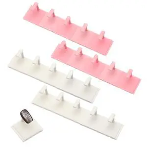 20 Pcs Nail Stand, Nails Tip Display Holder, Nail Practice Stand, Nails Tip Practice Art Training Stands for Painting-Nails, DIY Manicure Fingernail Salon (White+Pink) 20 Pcs Nail Stand, Nails Tip Display Holder, Nail Practice Stand, Nails Tip Practice Art Training Stands for Painting-Nails, DIY Manicure Fingernail Salon (White+Pink)