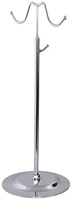 Metal Chrome Adjustable Double Hook Handbag Purse Display Stand Countertop Women Bag Hook Rack Metal Chrome Adjustable Double Hook Handbag Purse Display Stand Countertop Women Bag Hook Rack